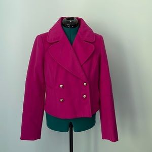 Pink wool coat